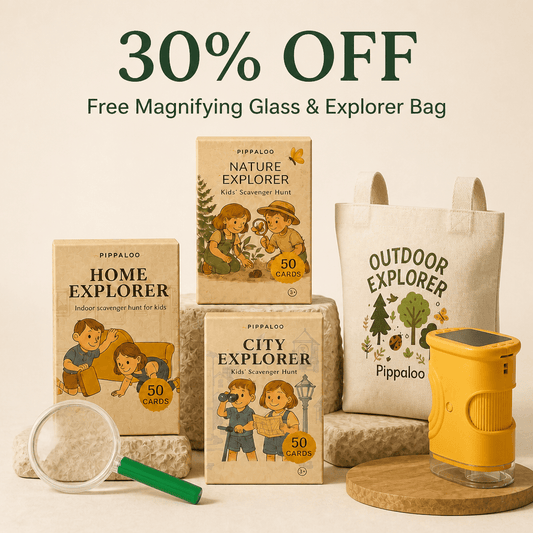 Explorer Bundle Set - 3 Card Sets & Microscope